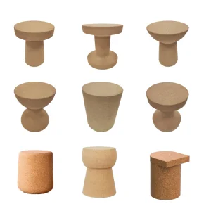 Natural Cork Stool Round Side Table