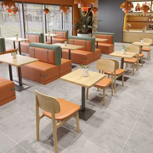 Modern Fast Food Court Seating