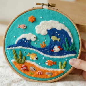 DIY Wool Needle Felt Painting Kit