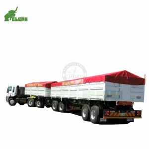 Economic Interlink Double Loading Deck Drop Side Wall Cargo Semi Trailer