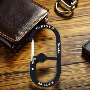 2.0in G-Biner Mini Slide Lock Aluminum Alloy Carabiner Keychain Custom Print Logo Outdoor Camping Climbing Gear