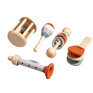 Infant Wooden Musical Instrument Toy Set Eco Friendly