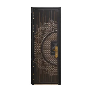 Factory Direct Customized Entrance Puerta Apartment Minimalist Panel Metal Steel Door