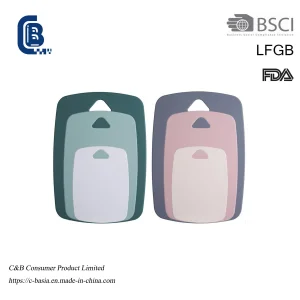 Heavy-Duty Kitchen Stainless Steel and Wheat Straw Double-Sided Non-Slip Chopping Board