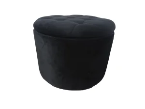 Factory Outlet Velvet Footstool Ottoman for Elegant Home Decor
