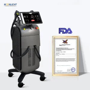 Professional Salon Beauty Equipment with 4-Wavelength Diode Laser for Permanent Hair Removal Using 755nm 808nm 940nm 1064nm Technology and Titanium Ice Cooling