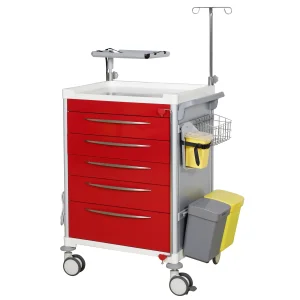 Medical Multi-Function Hospital Crash Cart Medication Emergency Trolley