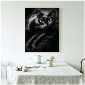 Cat 5D Diamond Mosaic Art Diamond Embroidery Animal Rhinestone Picture