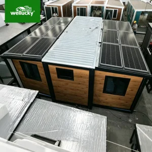 Luxury Solar Off-Grid Expandable Container House 20ft/40ft Farmhouse Design Insulated Fireproof Mobile Modular Outdoor Apartment
