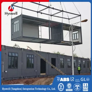 Hyswell Lowcost Movable Modular Prefab Prefabricated Modular Portable Container Tiny Integrated Fold Folding Tiny Capsule Living Transportable 20 40FT Home