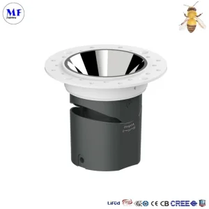 Angle Adjustable 5W-30W Commercial Industrial Residential Indoor 100V-240V AC LED Spot Down Light with Square Circle Trim for Living Room Bedroom Office Hotel