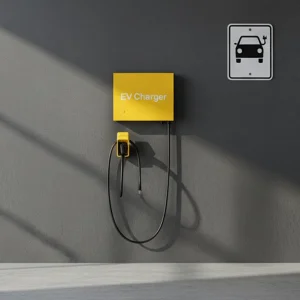 20-40kw DC Charging Station Wall-Mounted Black-White Design &amp; Simplified HMI DC EV Charger