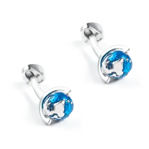 Blue Globe Cufflinks