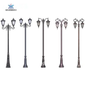 Outdoor Waterproofip65 LED High Pole Landscape Light Park Villa Aluminum Solar Light for Garden