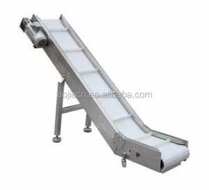 Modular Belt Inclining Belt Conveyor, Bucket Incline Conveyor Design, Elevator Conveyor