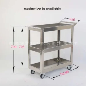 Hotel Metal Vehicle Cleaning Trolley Cart