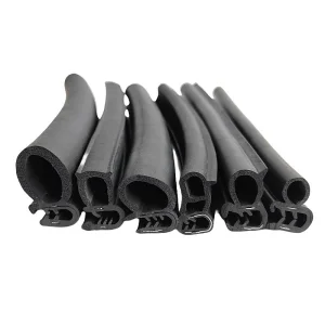 Automotive Grade Multi-Lobe D Shape Rubber Seal Strip with Metal Insert for Bus and Truck Door, Waterproof and Sound Insulation