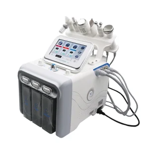 6 em 1 Dispositivo Facial de Beleza Hydra com Jato de Peeling Aqua e Martelo Frio RF