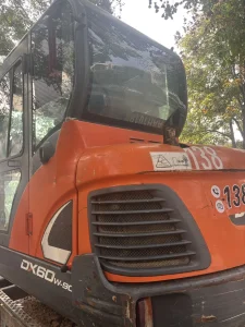 Lower Price Used Doosan 60W Dx60W Mini Wheeled Excavator 6 Ton Amphibious Doosan Wheel Excavator for Sale