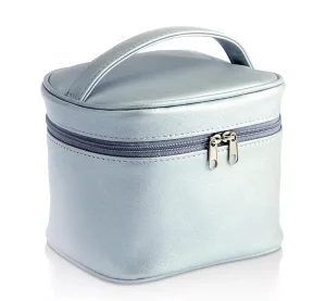 Waterproof Beauty Skincare Bag Zip Pu Cosmetic Case Luxury Ladies Big Cosmetic Bag With Top Handle