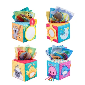 Montessori Soft Baby Tissue Box Toy
