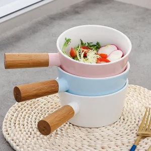 Cute Ceramic Soup Stock Pot Cookware Set Non Stick Ceramic Soup Stock Cooking Pot