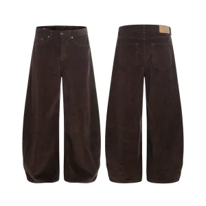American Vintage Corduroy Loose Straight-cut Pants