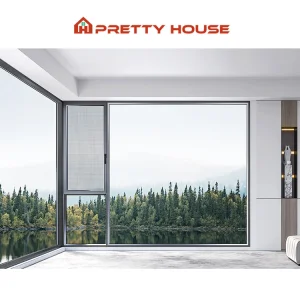 Energy Saving Double Glass Hurricane Proof Tilt and Turn Aluminum Slim Narrow Frame Casement Windows