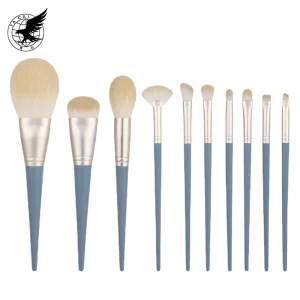 Cheap price makeup brushes sets 10pcs corn fiber material make up cosmetics tools makeup brush kit acceptable set OEM brush tool