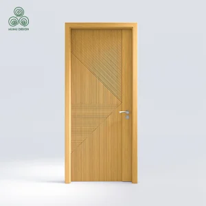 Luxury Oak Walnut Main Entrance Interior Pivot Door for Villa Wooden Door