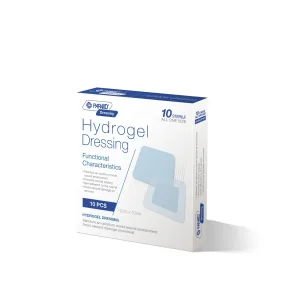 Hot Selling 10*10cm Medical Wound Care Hydrogel Adhesive Burn Dressing