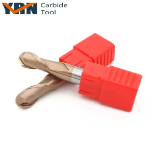 Ready in Stock TiSiN-coated 2 Flute Solid Carbide Fresa 1mm-4mm Ball Nose End Mills