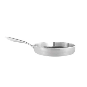 New Design Triply 304 Stainless Steel Non Stick Fry Pan Round Pan for Kitchen Cooking