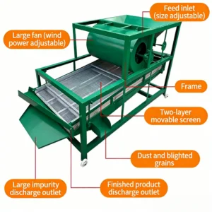 Double Layer Grain Separator Grain Grading and Screening Machine