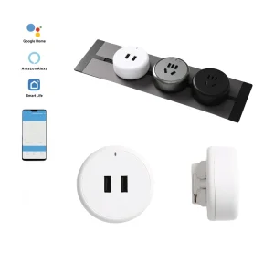 KLASS Smart 32A Socket Track 8000W Power Track with Smart Socket Wall Mounted Track Electrical Power Socket White Black