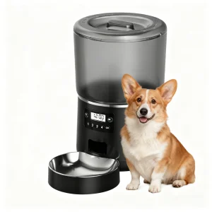 Smart Eco-Friendly Durable Pet Feeder Automatic Dog Cat Food Dispenser with Timer Portion Control &amp; Battery Operated