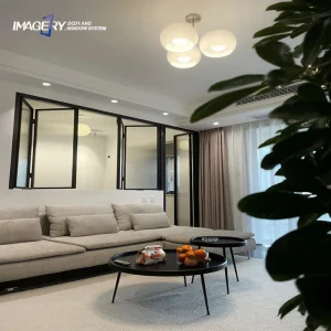 Custom Sound Insulation Doubled Glazed Glass Aluminum Bi Folding Windows