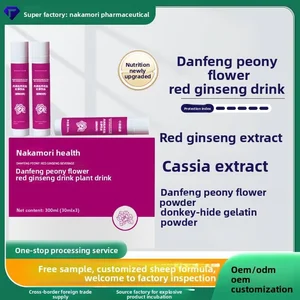 Customized Danfeng Peony Flower Red Ginseng Concentrate 300ml Dual-Effect Blood Qi Supplement Special Dietary Sports