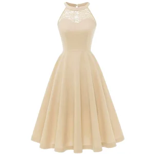 OEM Service Wholesale Elegant Ladies Lace Detail Cocktail Party Dress