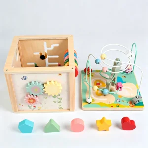 Wooden Activity Cube Toy