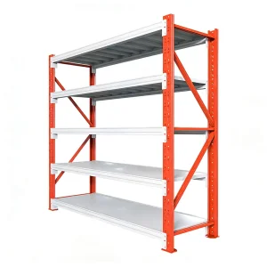 4-Layer Boltless Steel Shelving with Anti-Rust Protection and Electrostatic Powder Coating for Warehouse and Garage