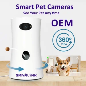 Custom Smart Pet Camera Feeder | 360&deg; Rotating HD Video &amp; Treat Tossing | Alibaba B2B Supplier