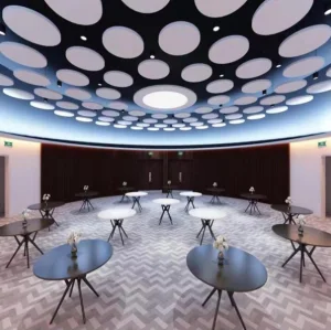 Fiberglass Circle Hanging Suspended Ceiling Acoustic Panels Acoustic Clouds