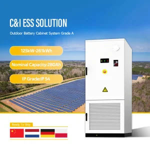 BoostESS All-in-One 125KW/261KWh Solar Energy Storage System On-Grid BESS ESS with Air-Cooled Liquid Lithium Ion Battery