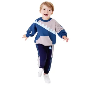 Camisa de manga corta para niños adorable, diseño juguetón, suave algodón, ropa activa