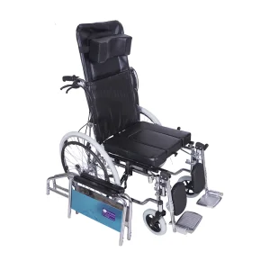 Adjustable Reclining Wheelchair with Commode Manufacturer Supply