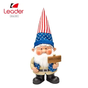 Handpainted Resin Gnome with 4 Seasonal Outfits