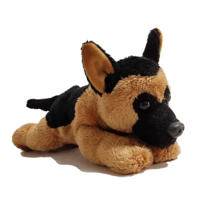 Hot Sale 30cm Fluffy Soft Stuffed Animal Toy Cuddly Plush German Shepherd Dog