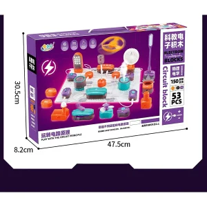 Xinbo 53pcs Educational Stem Logic Circuit Building Blocks Toy