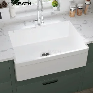 White Farmhouse Sink